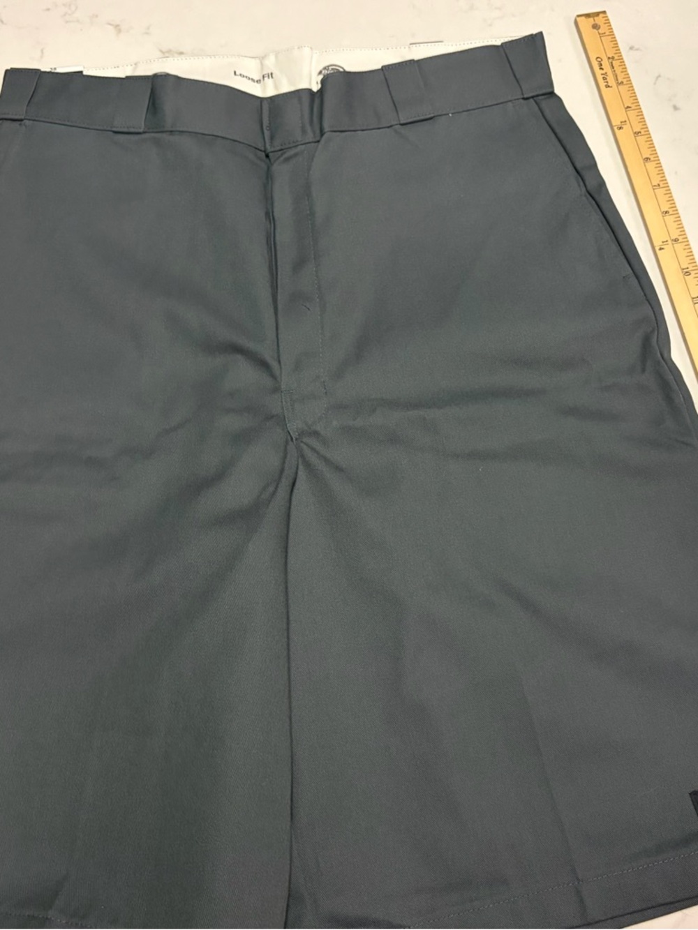 A-004 Dickies Men's Dark Gray Flat-Front Work Shorts